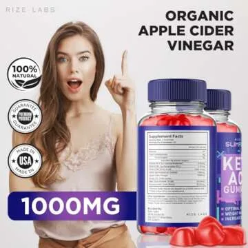 rize labs Slim Fusion Keto ACV Gummies for Advanced Weight Loss, Reviews (60 Gummies)