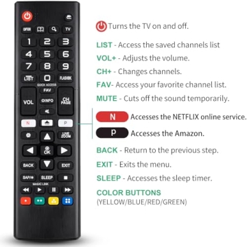 LG Smart TV Remote Control – Perfect for All LG LCD LED HDTV Models
