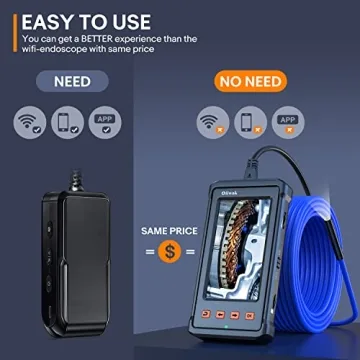 Oiiwak 33FT 1080P HD Sewer Camera with Digital Display