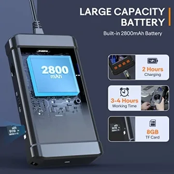 Oiiwak 33FT 1080P HD Sewer Camera with Digital Display