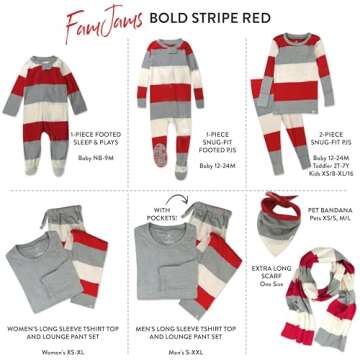 HonestBaby Family Matching Holiday Pajamas Organic Cotton for Men, Women, Kids, Toddlers, Baby Boys,...