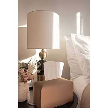 JADE AND JUNO HOME PU Leather Tissue Box Cover - Elegant Design