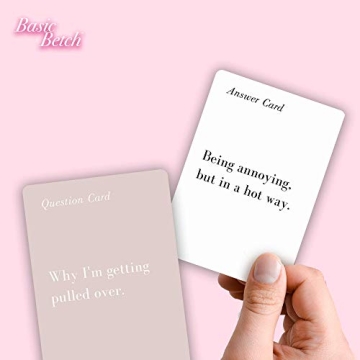 Fitz Games: Basic Betch, A Party Game for Basic Betchs, Perfect for a Girls Night Card Game, Bachelorette Party Games, 350 Bubbly Cards