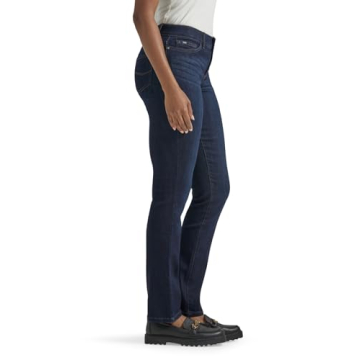 Lee Women's Ultra Lux Comfort with Flex Motion Straight Leg Jean - Perfect Fit and Comfort