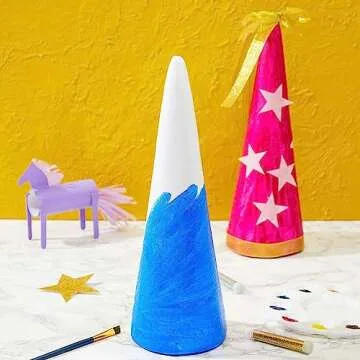 13.5" Craft Foam Tree Cones for Holiday DIY Projects