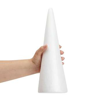 13.5" Craft Foam Tree Cones for Holiday DIY Projects