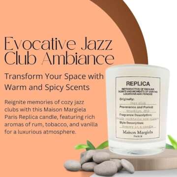 Maison Margiela Replica Men's Fragrance Scented Candle 165 g - Jazz Club
