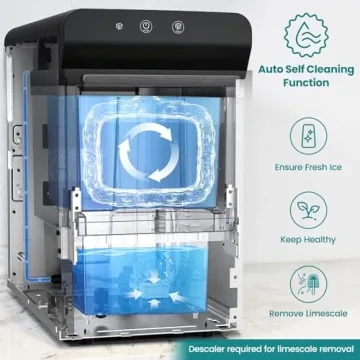 Gevi V2.0 Nugget Ice Maker with Self-Cleaning Feature