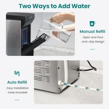 Gevi V2.0 Nugget Ice Maker with Self-Cleaning Feature
