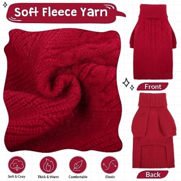 Queenmore Dog Sweater: Warm & Cozy Winter Dog Apparel