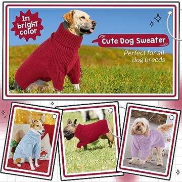Queenmore Dog Sweater: Warm & Cozy Winter Dog Apparel