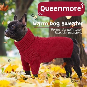 Queenmore Dog Sweater: Warm & Cozy Winter Dog Apparel
