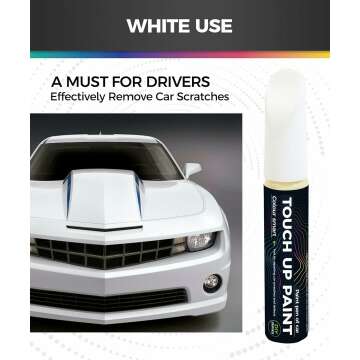 White Car Scratch Repair Touch Up Paint Pen