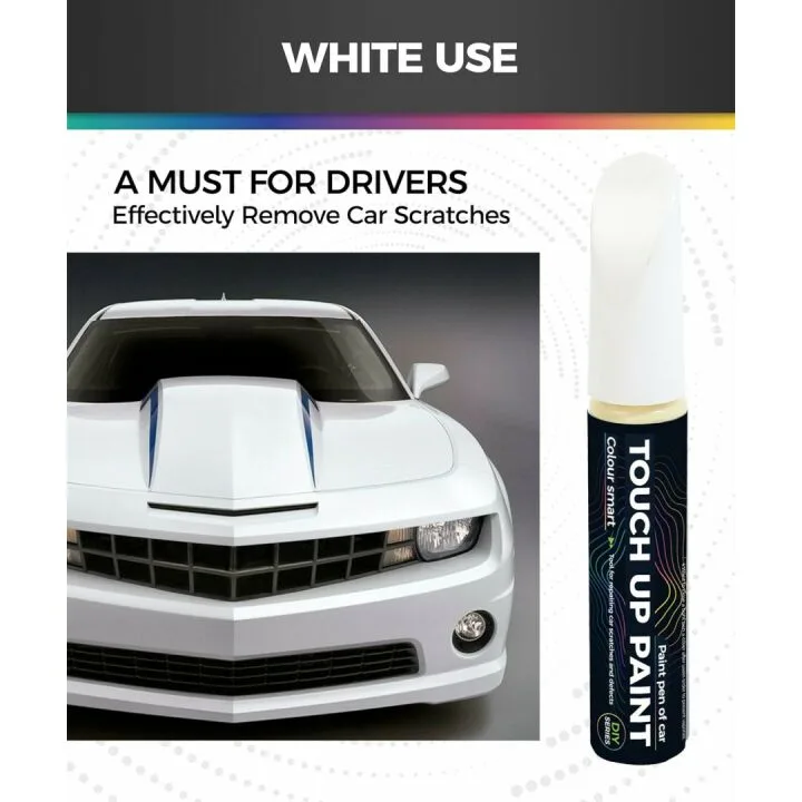 White Car Scratch Repair Touch Up Paint Pen