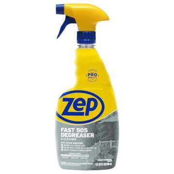 Zep Fast 505 Cleaner and Degreaser - 32 oz (Case of 4) for Tough Cleaning Power