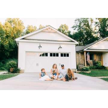 Steel Lighting Co. Gardena Barn Light | Outdoor Wall Mounted | 16" Dome | 11" Gooseneck | Farmhouse Light Made in America | Black Exterior/White Interior