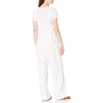 Paige Women's Emma Jumpsuit, White, L