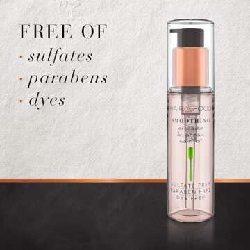 Hair Food Sulfate Free Dye Free Smoothing Treatment Argan and Avocado, Hair Oil, 3.2 Fl Oz