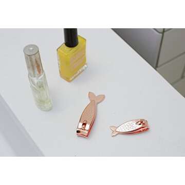 Kikkerland Copper Fish Nail Clipper Set - Fun Grooming Duo