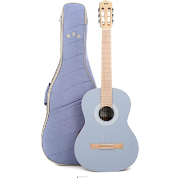 Cordoba Protégé C1 Matiz Classical Guitar in Pale Sky with Color-Matching Recycled Nylon Gig Bag