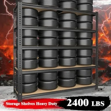 ZEUKMXOO 72" Heavy-Duty Storage Shelves for Home & Garage