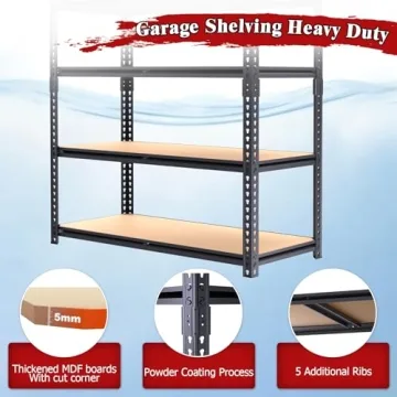 ZEUKMXOO 72" Heavy-Duty Storage Shelves for Home & Garage