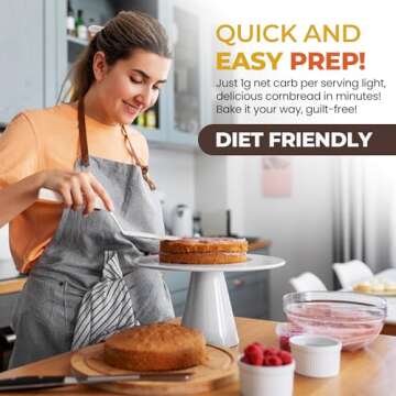 Good Dee’s Corn Bread Baking Mix - Grain Free, Sugar Free, Gluten Free, Wheat Free, and Low Carb,7.5 Oz