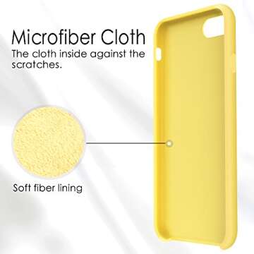 Stylish TORRAS Liquid Silicone iPhone Case in Yellow
