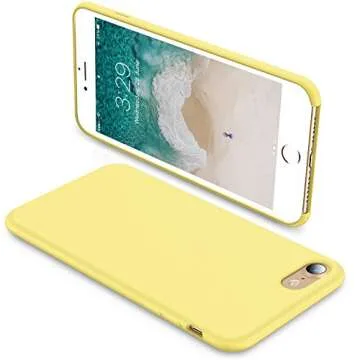Stylish TORRAS Liquid Silicone iPhone Case in Yellow