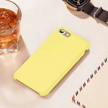 Stylish TORRAS Liquid Silicone iPhone Case in Yellow