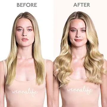 WENNALIFE 18" Clip in Human Hair Extensions for Volume