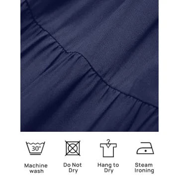 ZESICA Women's Flutter Summer Midi Dress in Royal Blue