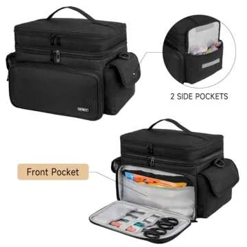 LEFOR·Z Double-Layer Sewing Organizer for Easy Storage