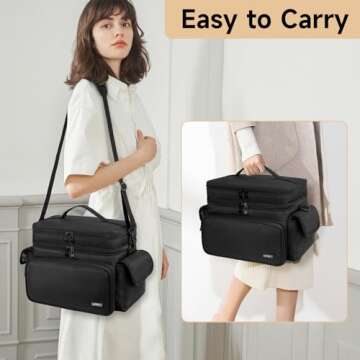 LEFOR·Z Double-Layer Sewing Organizer for Easy Storage