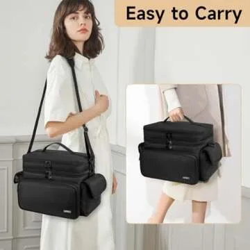 LEFOR·Z Double-Layer Sewing Organizer for Easy Storage