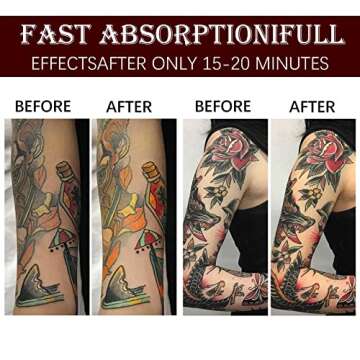Tattoo Aftercare Butter Balm, 2.6 oz, Old & New Tattoo Moisturizer Healing Brightener for Color Enha...