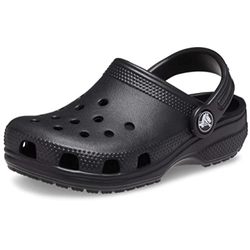 Crocs Kids' Classic Clog Black/Black - Comfortable Footwear for Big Kids