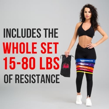 Durable X Bands Booty Resistance Bands Set of 5