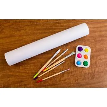 2 Pack of 18-Inch Easel Paper Roll for Arts & Crafts, Fits Most Standard Kids Easels, 100-Foot Rolls, 18" x100'