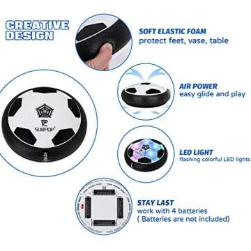 2 Pcs Hover Soccer Ball Toys, Christmas Boys Gift Idea, World Cup Holiday Birthday Present Teen Boy Toy for Age 6 7 8 9 10 11 12 Years Old Party Games