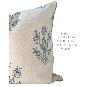 Jillien Harbor Floral Throw Pillow Cover for Home