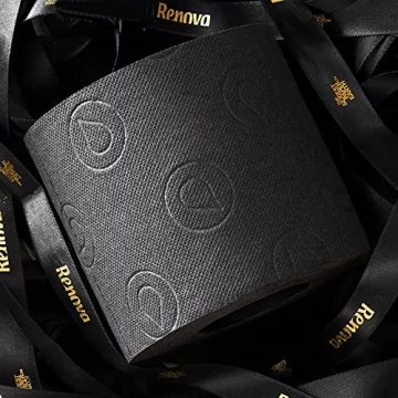 Renova Black Toilet Paper 3-Ply - Eco-Friendly Luxury for Home