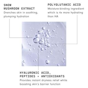 Versed Moisture Maker Hydrating Hyaluronic Serum - Lightweight Face Serum for Dry Skin With Moisturi...