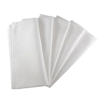 Stylish White Polyester Table Napkins - Easy Care & Durable