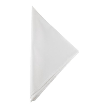 Stylish White Polyester Table Napkins - Easy Care & Durable