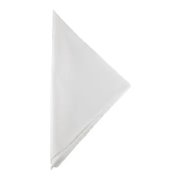 Stylish White Polyester Table Napkins - Easy Care & Durable