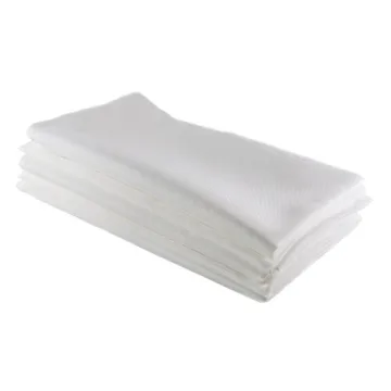 Stylish White Polyester Table Napkins - Easy Care & Durable