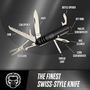 Holtzman's 3 Piece Pocket Multitool Gift Set for Adventurers