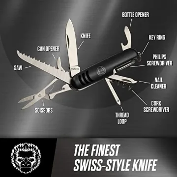 Holtzman's 3 Piece Pocket Multitool Gift Set for Adventurers