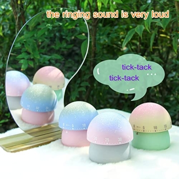 NUOSWEK Cute 60-Minute Manual Countdown Kitchen Timer